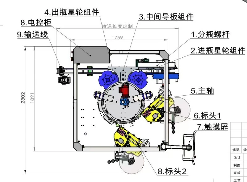 5l Water Bottle Opp Labeling Machine